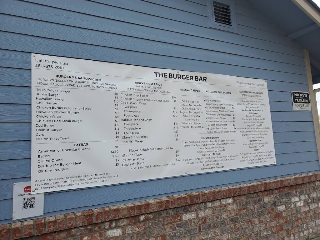 The Burger Bar Menu 6
