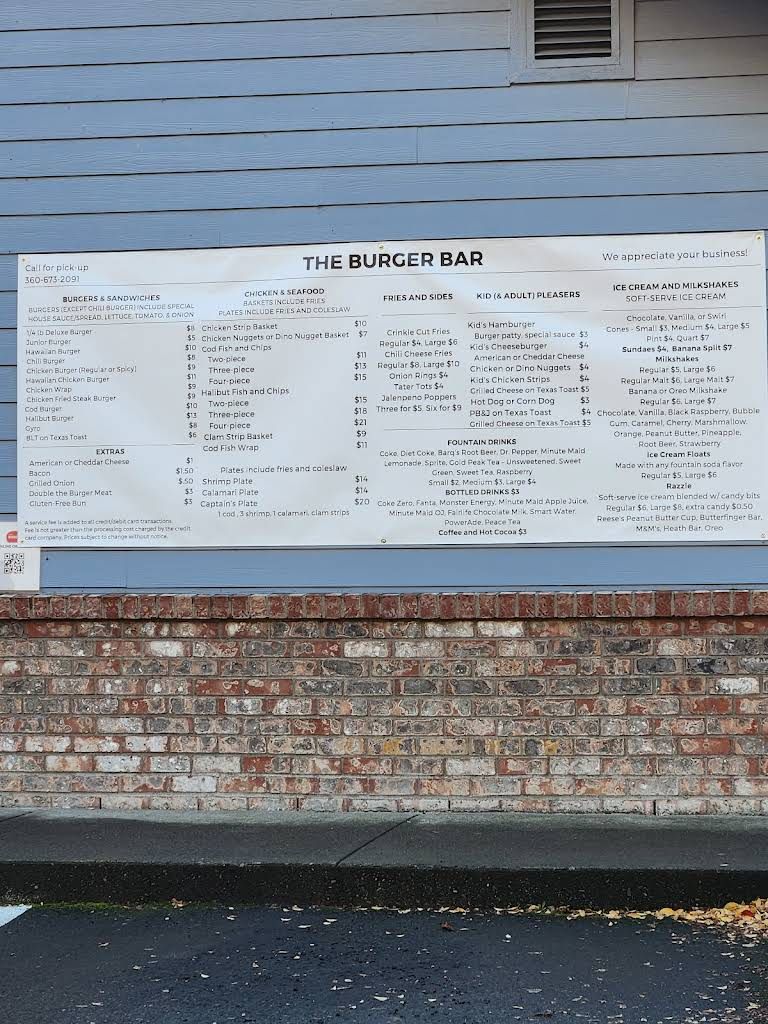 The Burger Bar Menu 7